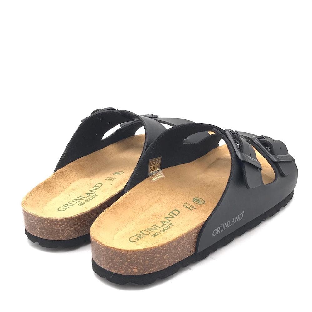 Zulian Calzature Ciabatta Sara doppia fibbia nera Offerta speciale della fabbrica