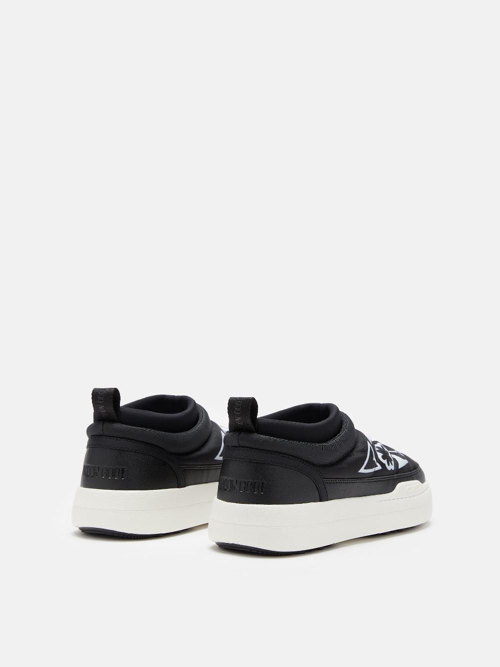 ﻿Moon Boot PARK SOFT NERO CON MOTIVO FLOREALE Offerte