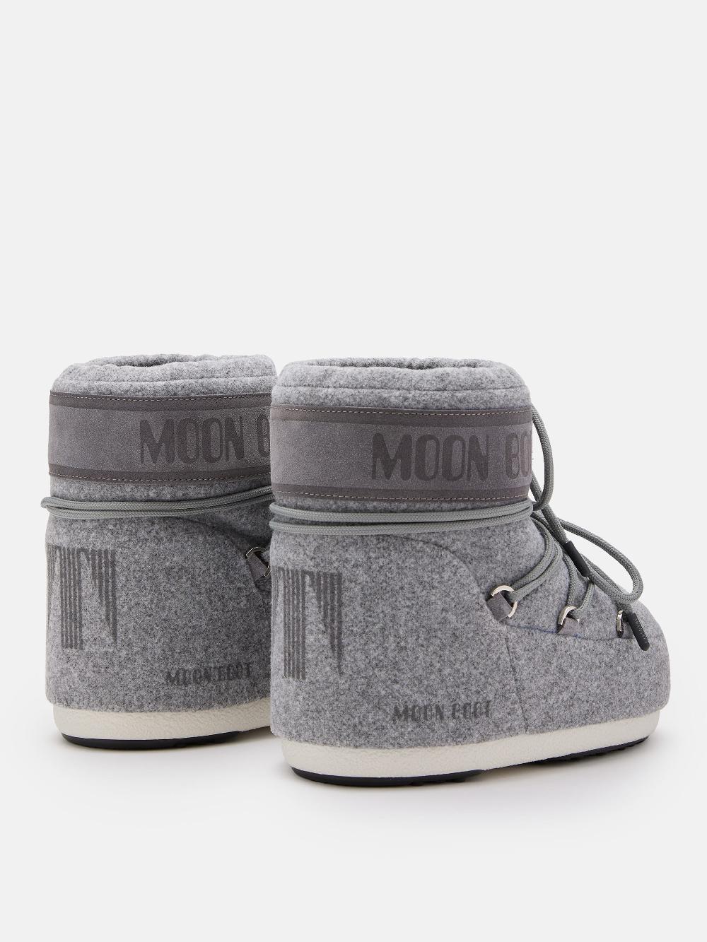 Moon Boot ICON LOW FELT GRIGIO Vendita Calda