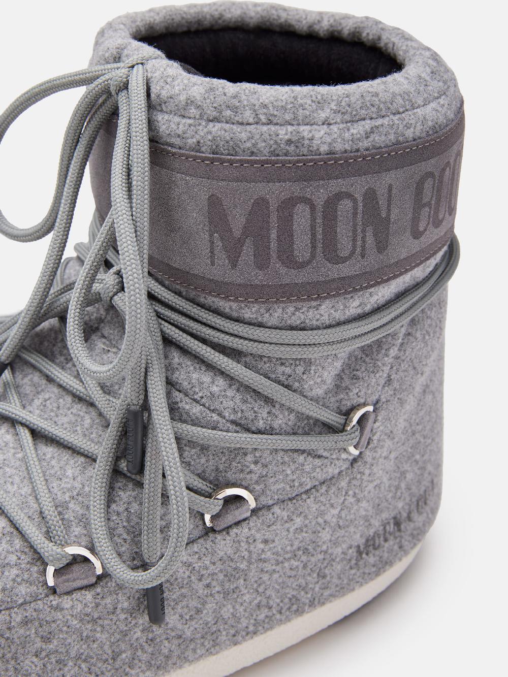 Moon Boot ICON LOW FELT GRIGIO Vendita Calda