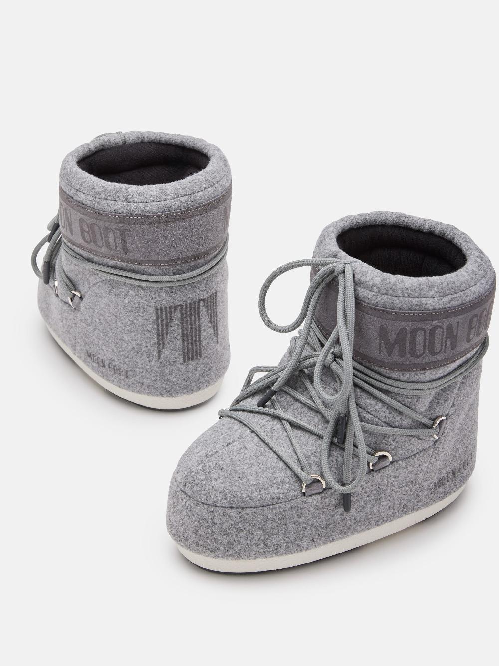 Moon Boot ICON LOW FELT GRIGIO Vendita Calda