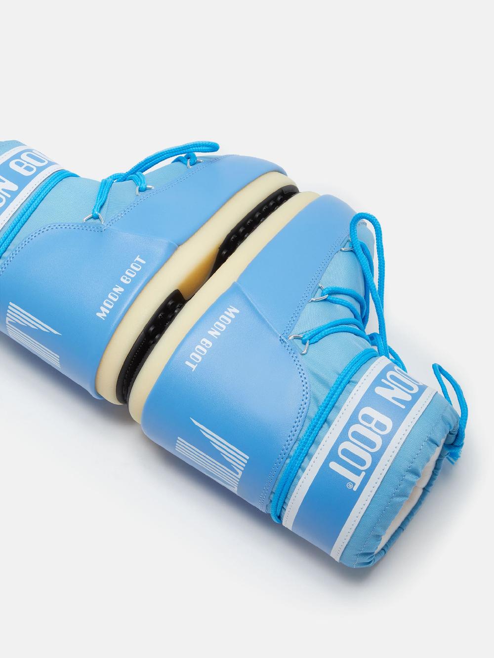Moon Boot ICON LOW NYLON AZZURRO Vendite Flash