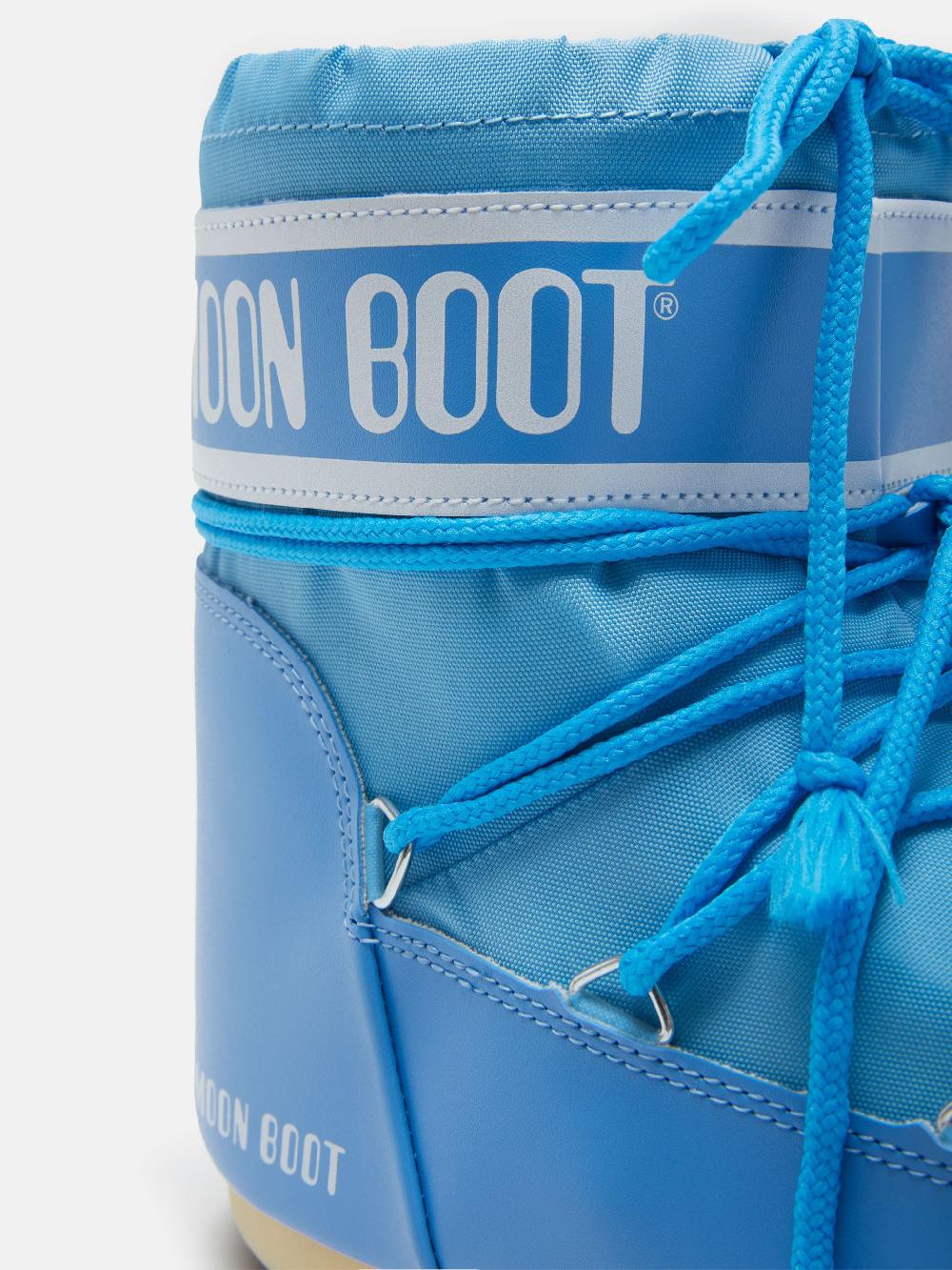 Moon Boot ICON LOW NYLON AZZURRO Vendite Flash