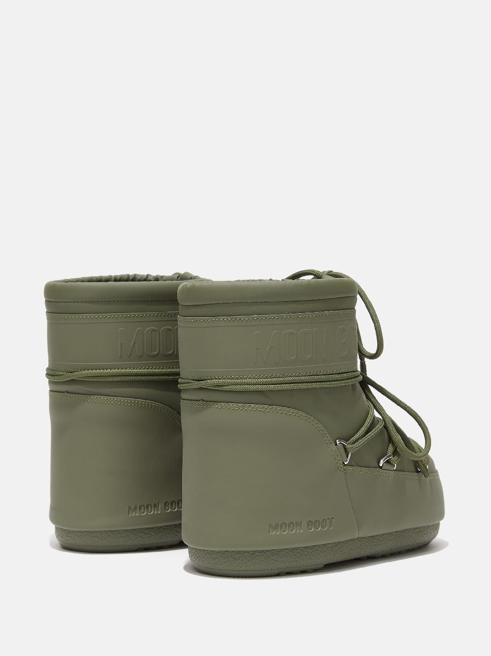 Moon Boot ICON LOW KAKI IN GOMMA Moda