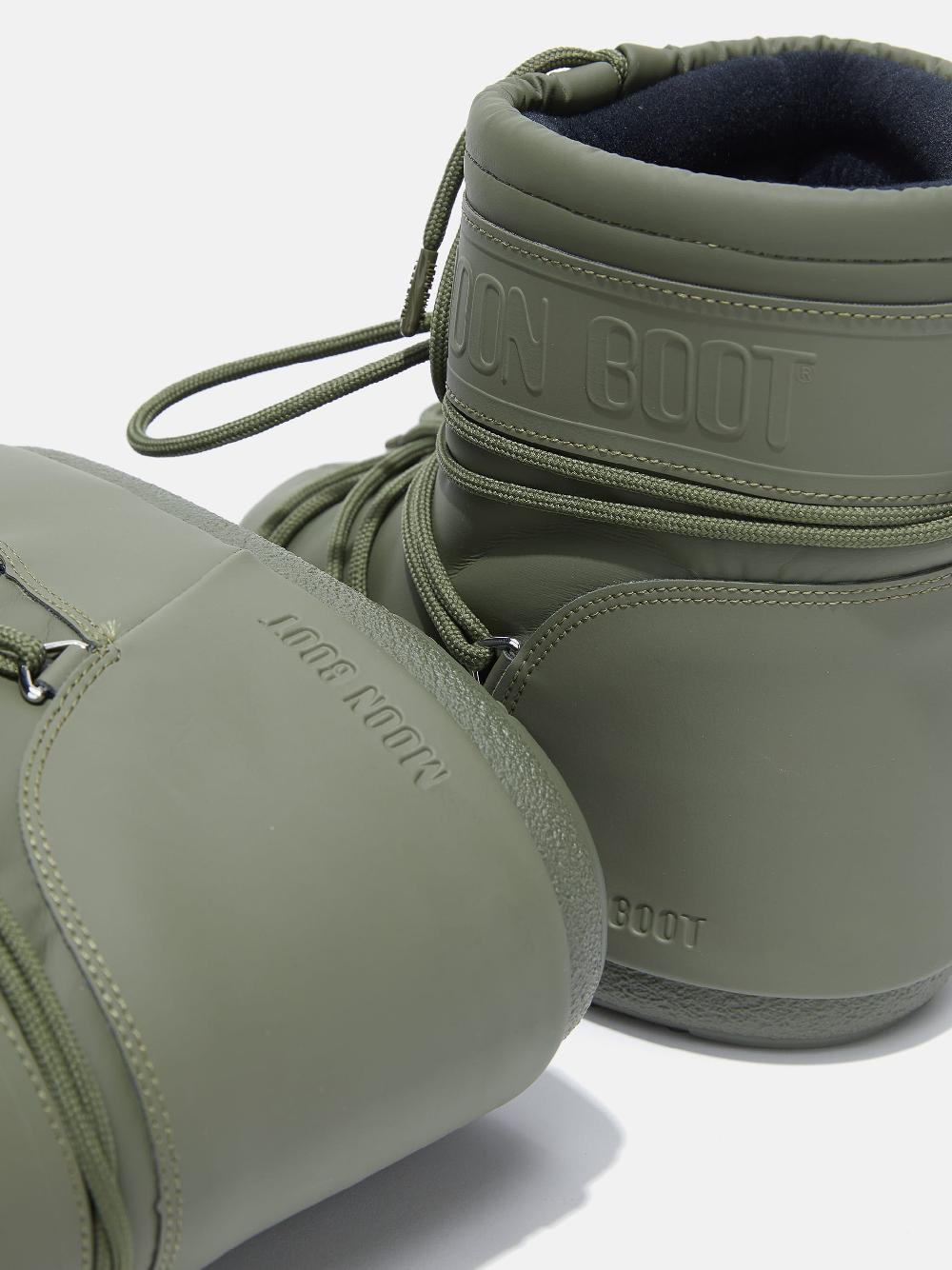 Moon Boot ICON LOW KAKI IN GOMMA Moda