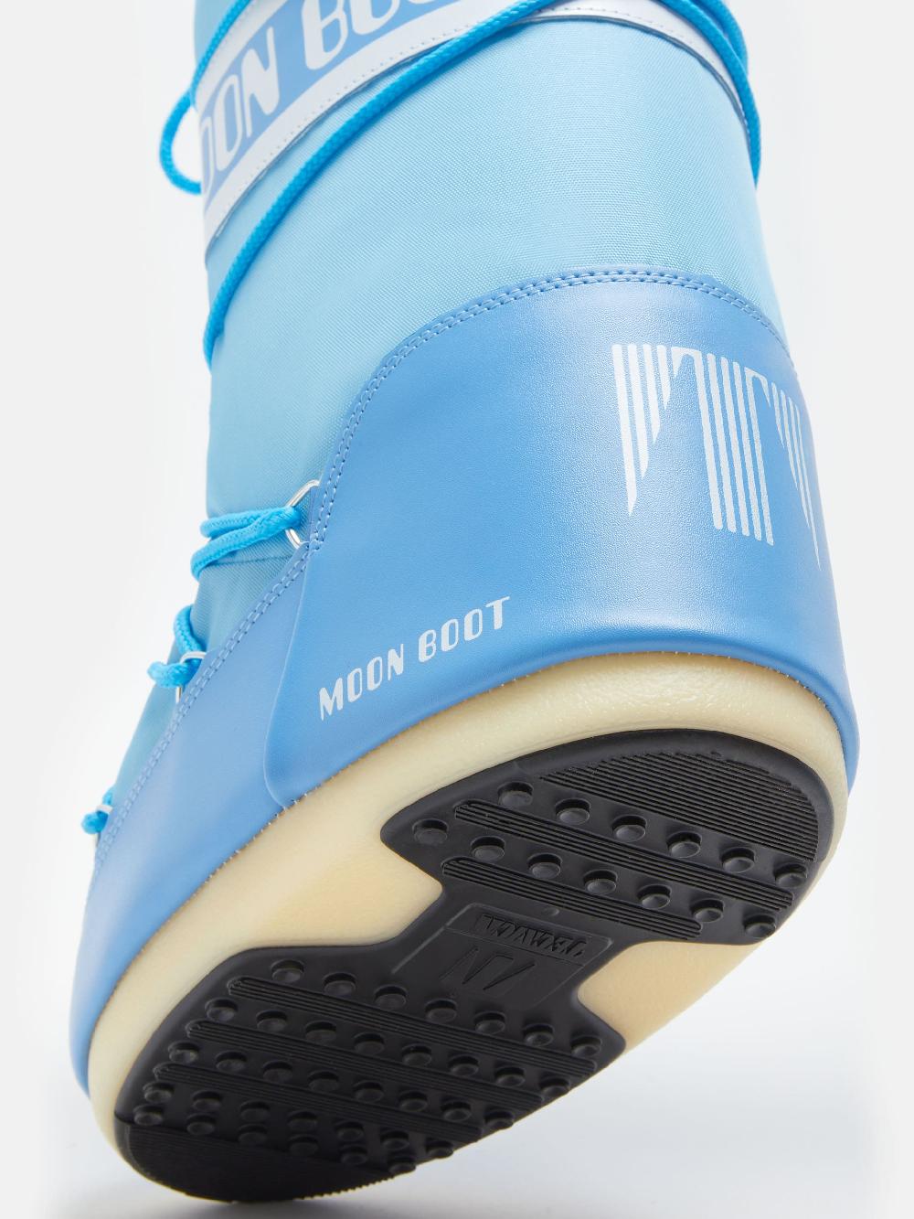 Moon Boot ICON NYLON AZZURRO Nuovo