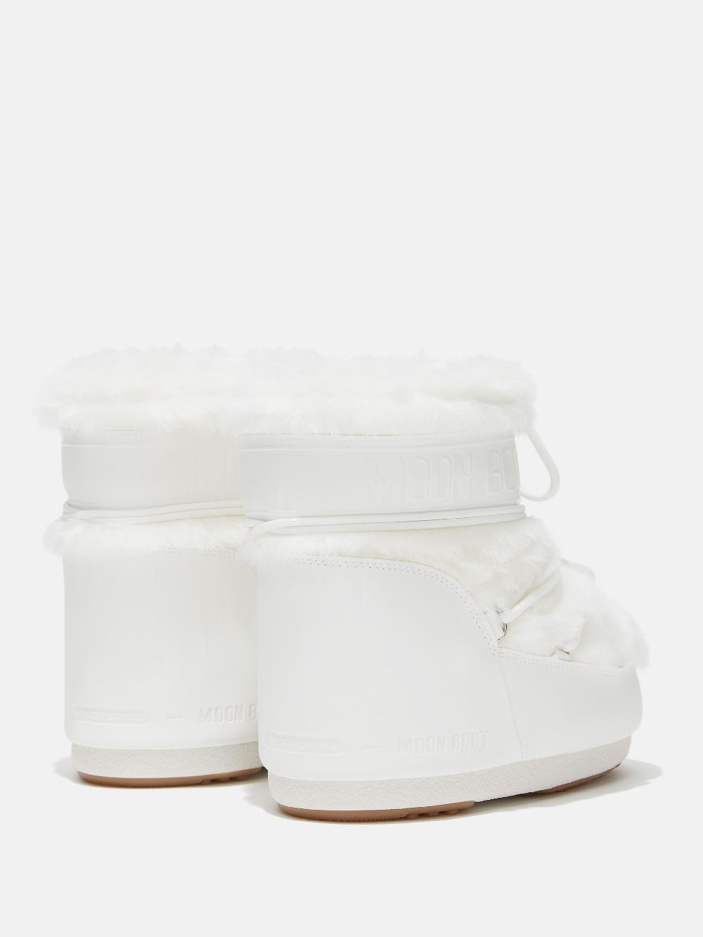 Moon Boot ICON LOW BIANCO IN ECOPELLICCIA Qualità