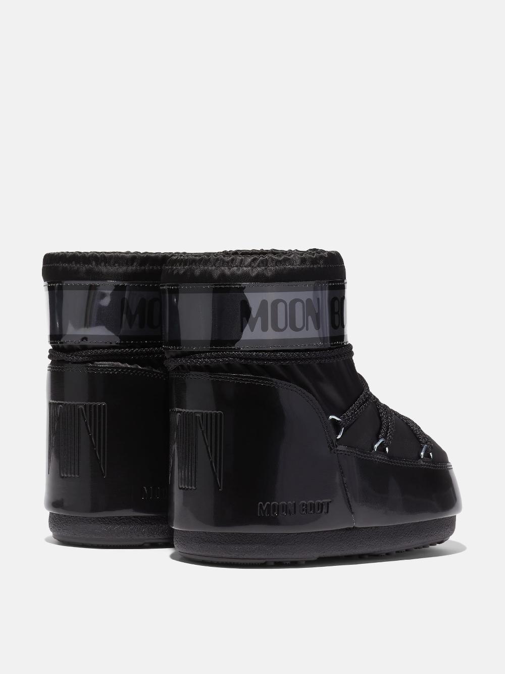 Moon Boot ICON LOW GLANCE NERO IN RASO Outlet