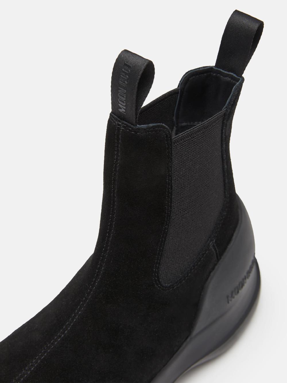 Moon Boot STIVALE LUNA CHELSEA NERO IN PELLE SCAMOSCIATA Qualità Garantita