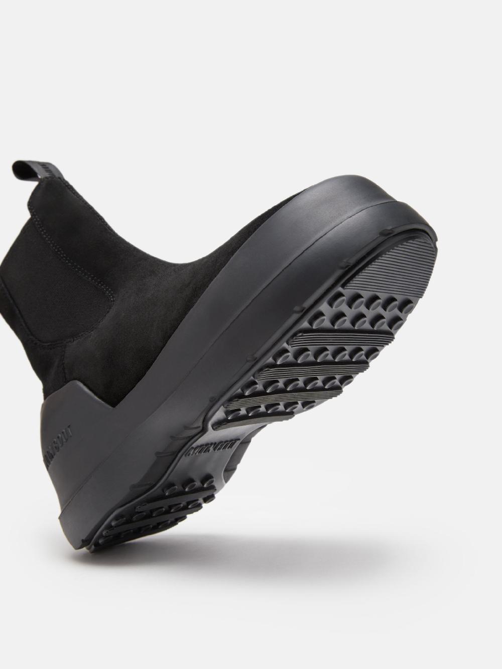 Moon Boot STIVALE LUNA CHELSEA NERO IN PELLE SCAMOSCIATA Qualità Garantita