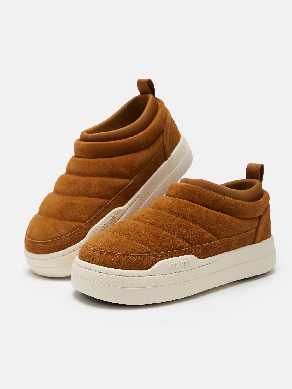 Moon Boot PARK SOFT COGNAC IN PELLE SCAMOSCIATA Outlet