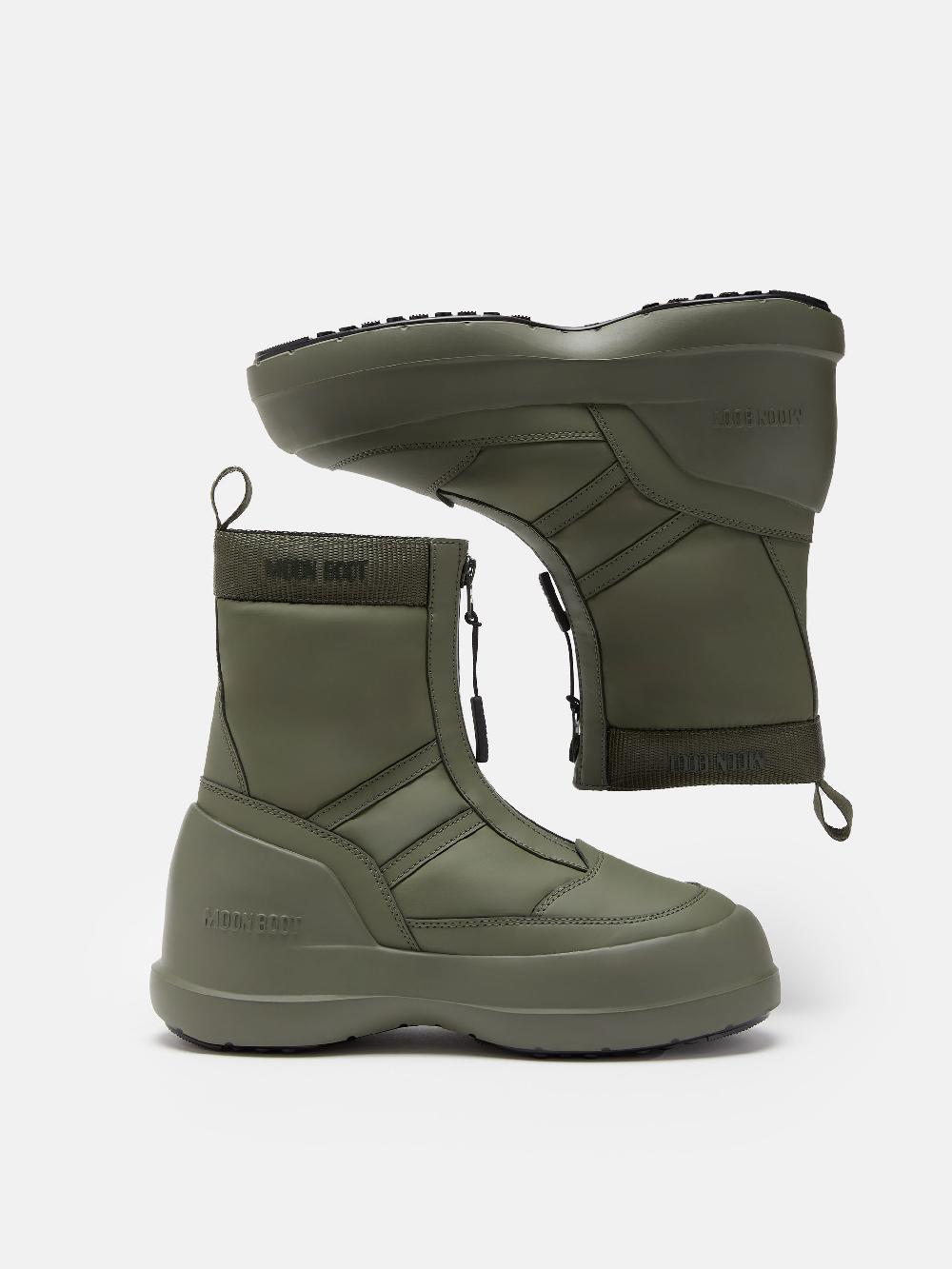 Moon Boot STIVALE LUNA KAKI CON ZIP Saldi