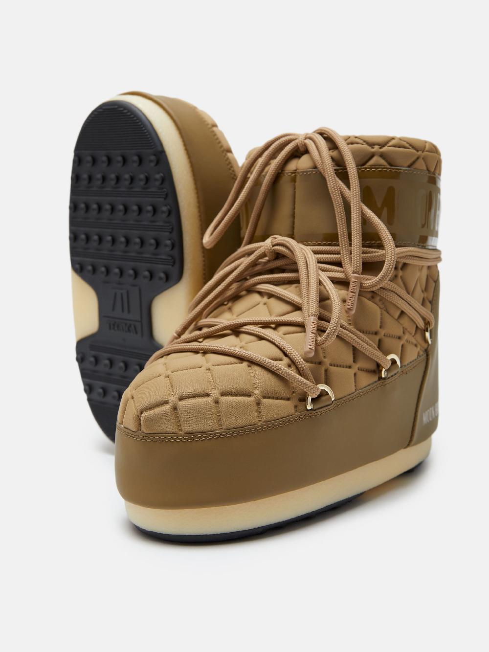 Moon Boot ICON LOW QUILT MARRONE CHIARO Saldi Di Fabbrica