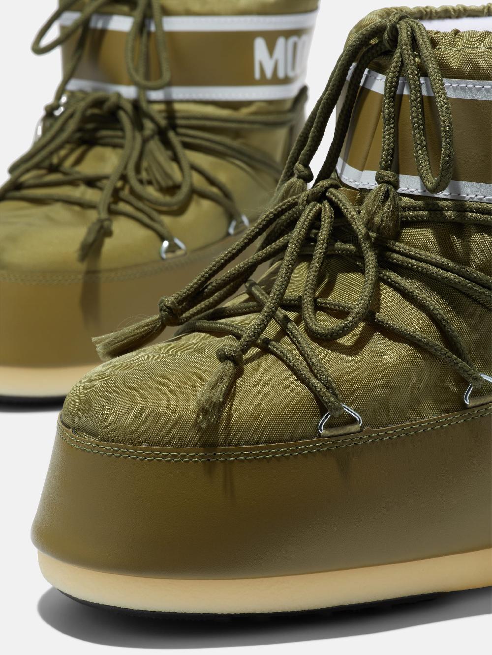 Moon Boot ICON LOW KAKI IN NYLON In Linea