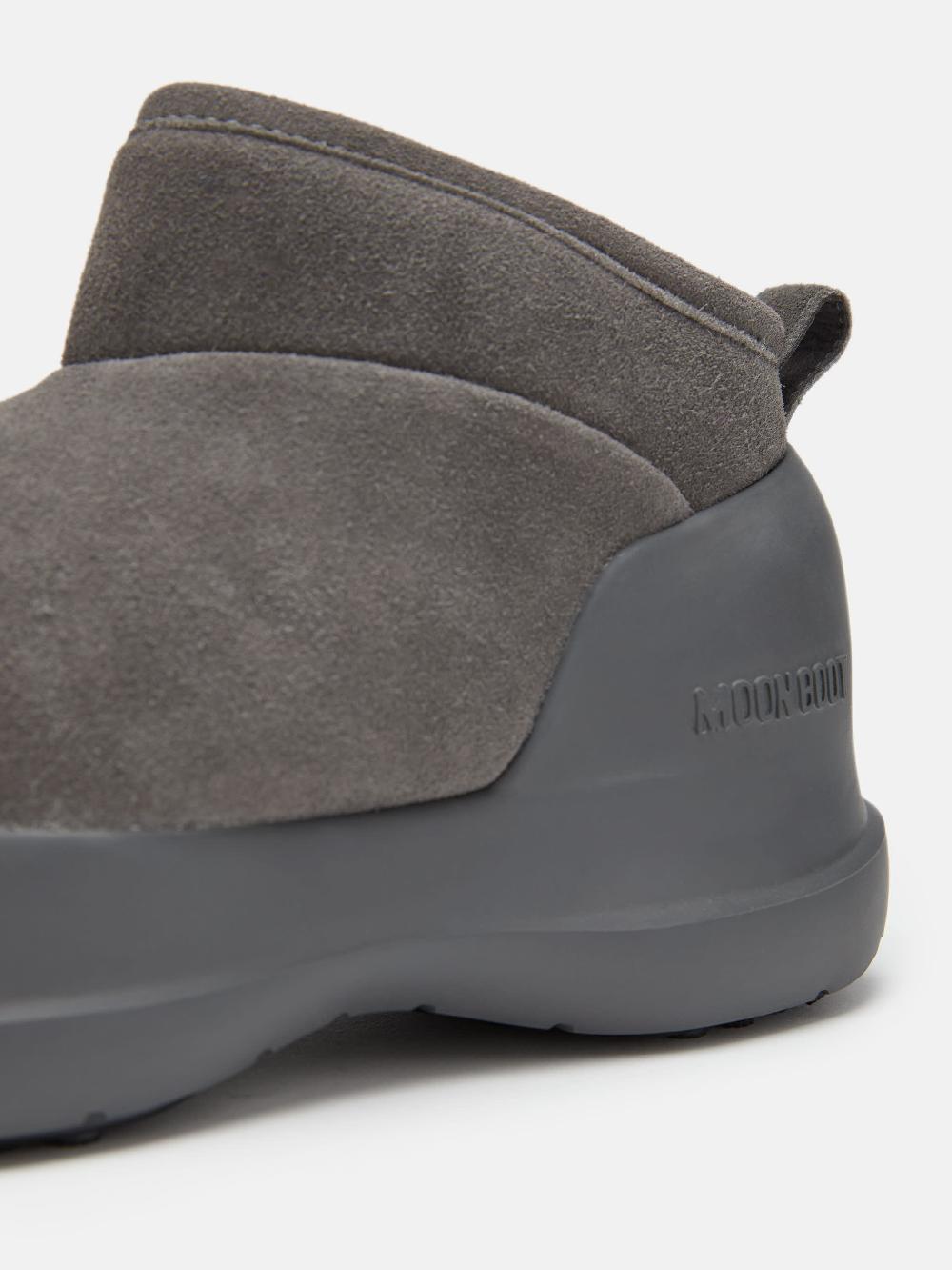 Moon Boot STIVALE LUNA LOW GRIGIO IN PELLE SCAMOSCIATA Affare Del Giorno