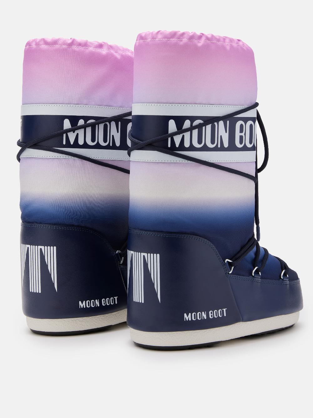 Moon Boot ICON BLU CON STAMPA MOONRISE Rilascio limitato