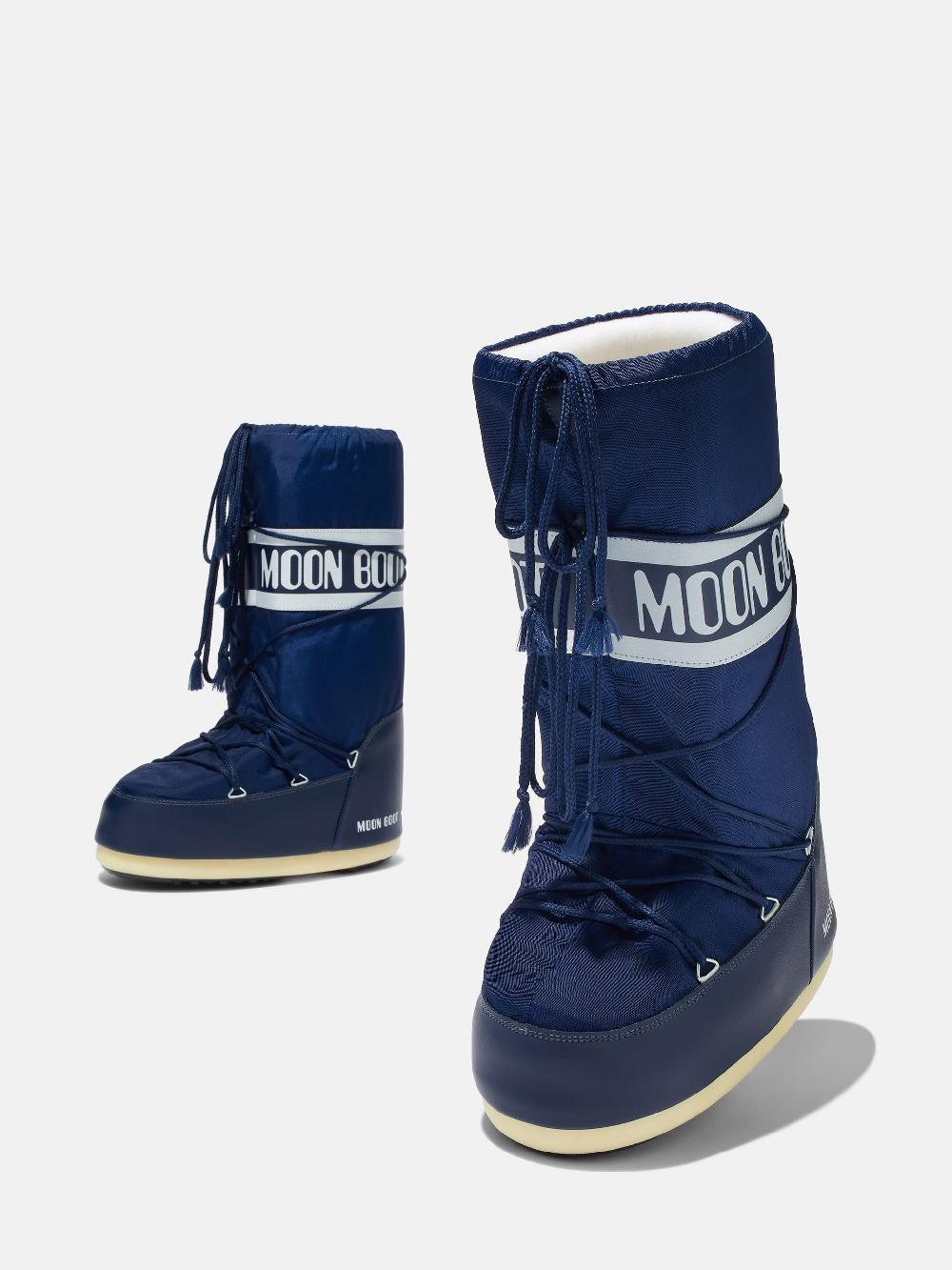 Moon Boot ICON BLU NAVY IN NYLON Sconto