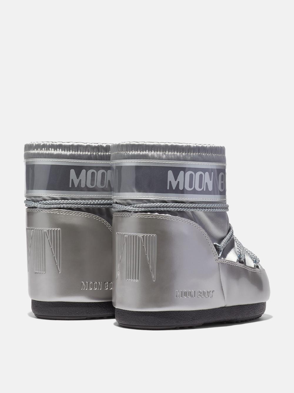 Moon Boot ICON LOW GLANCE ARGENTO IN RASO Outlet