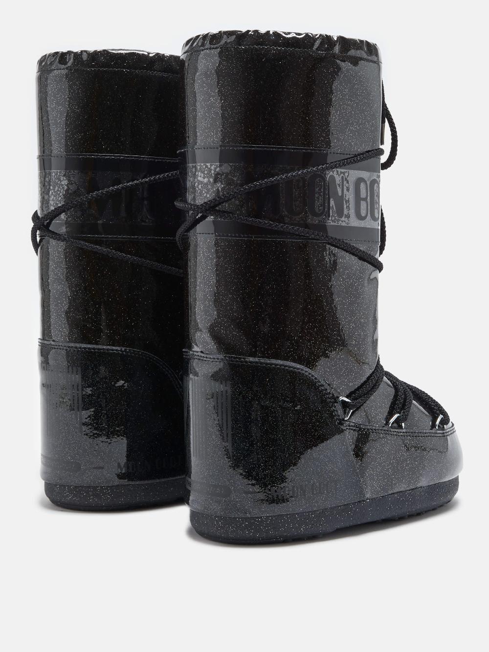 Moon Boot ICON GLITTER NERO Saldi
