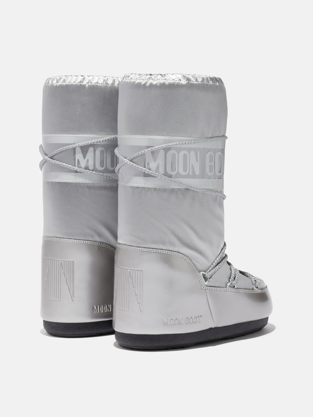 Moon Boot ICON GLANCE ARGENTO IN RASO Vendita Economica