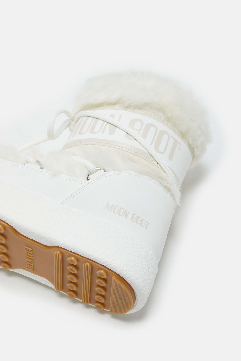 Moon Boot LTRACK LOW FAUX FUR BIANCO In vendita