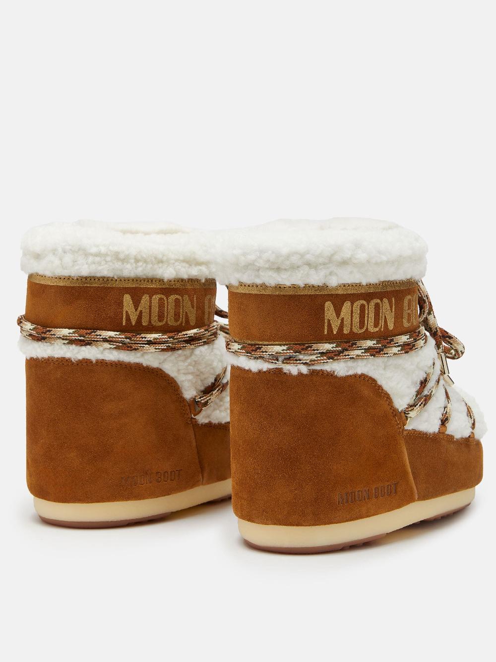 Moon Boot LAB69 ICON LOW NOCCIOLA IN SHEARLING Nuovo