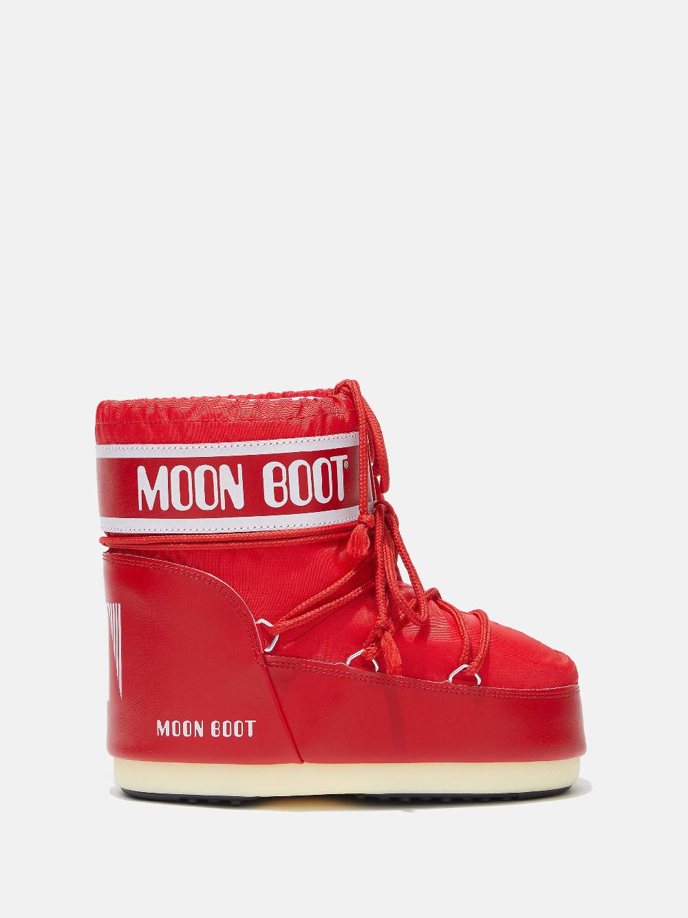 Moon Boot ICON LOW ROSSO IN NYLON Soddisfazione Garantita