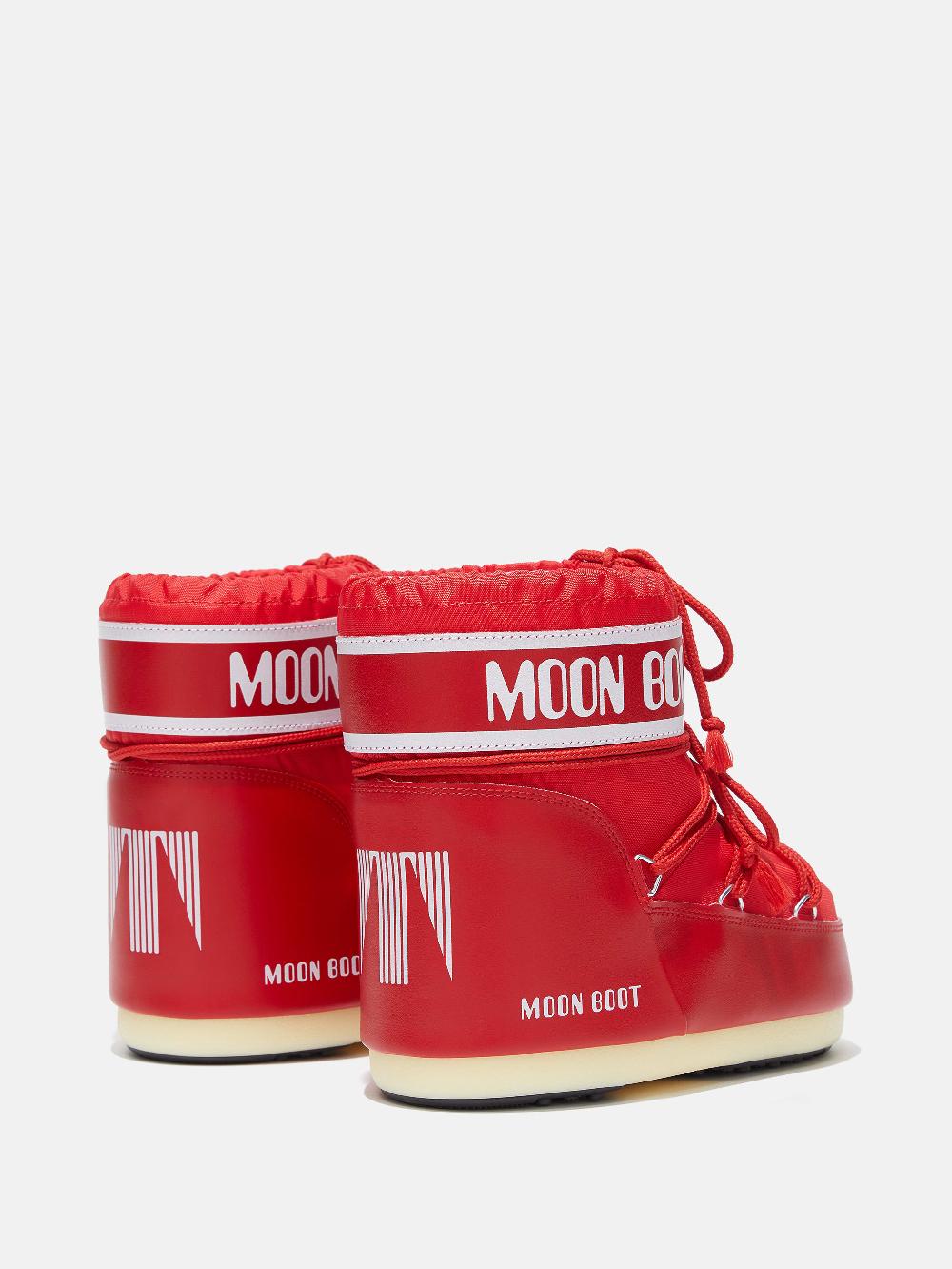 Moon Boot ICON LOW ROSSO IN NYLON Soddisfazione Garantita