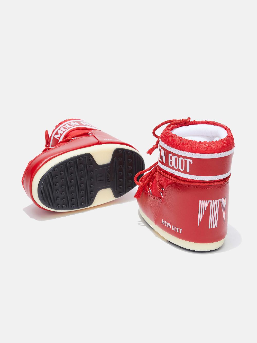 Moon Boot ICON LOW ROSSO IN NYLON Soddisfazione Garantita