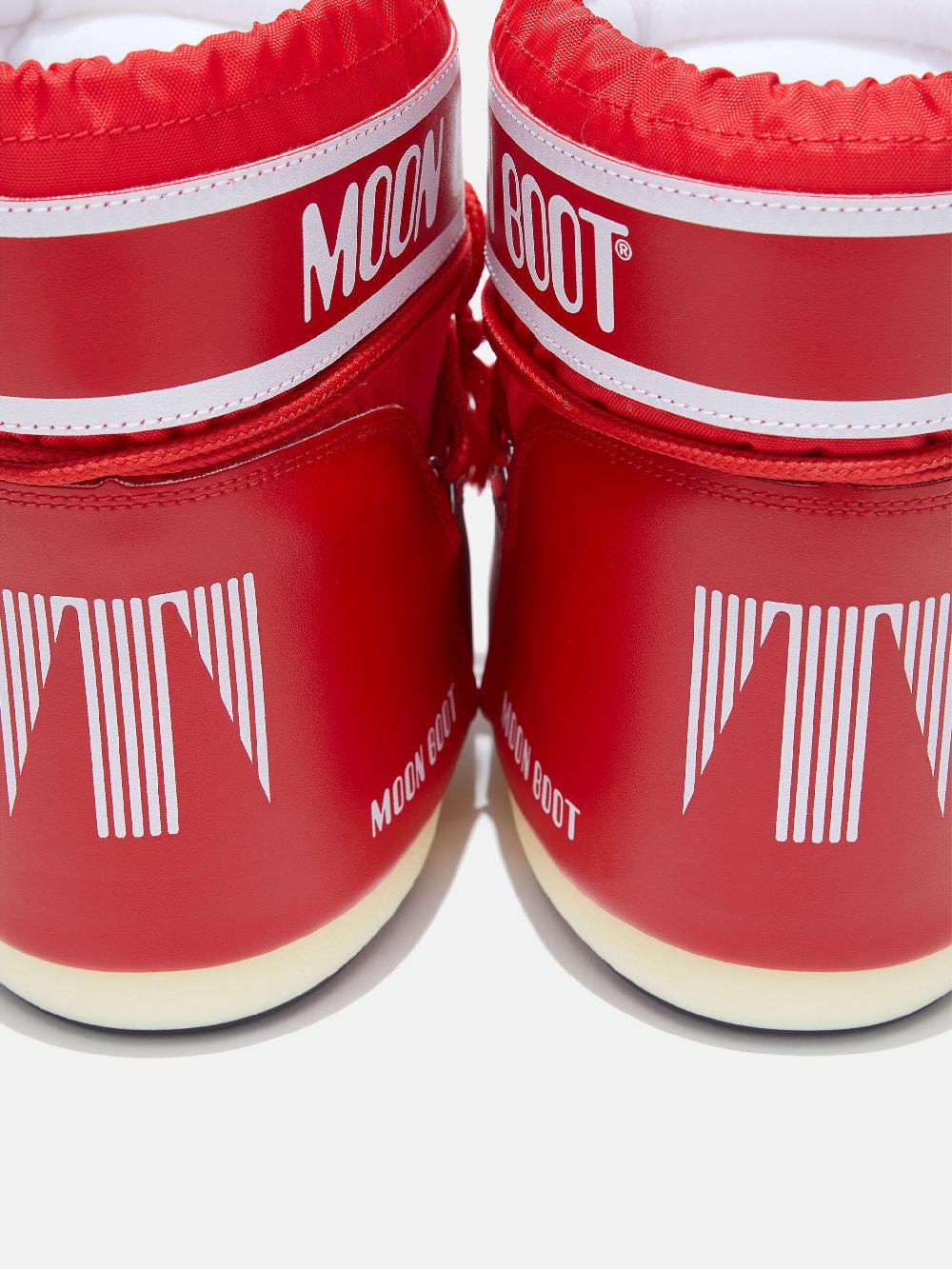 Moon Boot ICON LOW ROSSO IN NYLON Soddisfazione Garantita