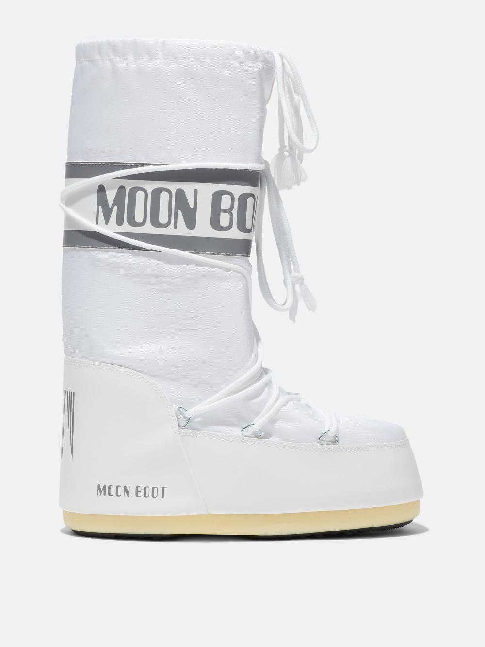 Moon Boot ICON BIANCO IN NYLON Sottocosto