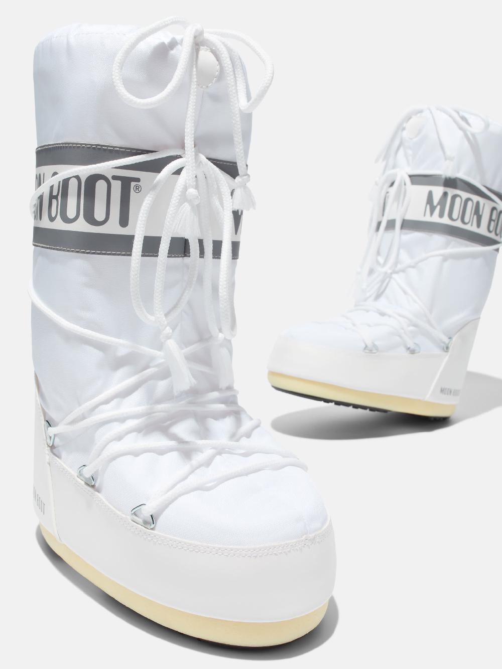 Moon Boot ICON BIANCO IN NYLON Sottocosto