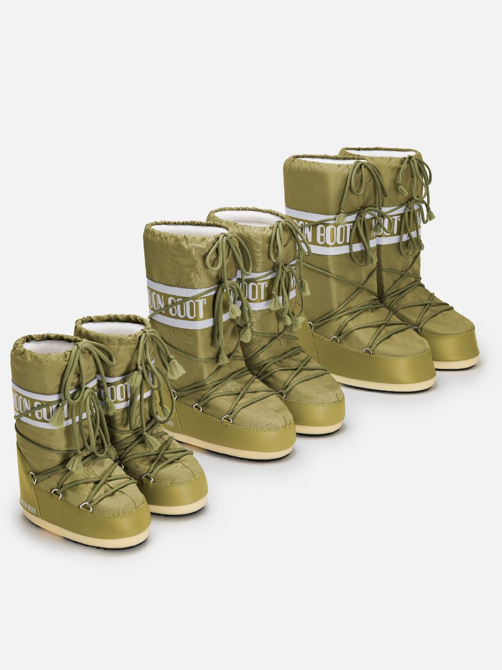 Moon Boot ICON KAKI IN NYLON Saldi
