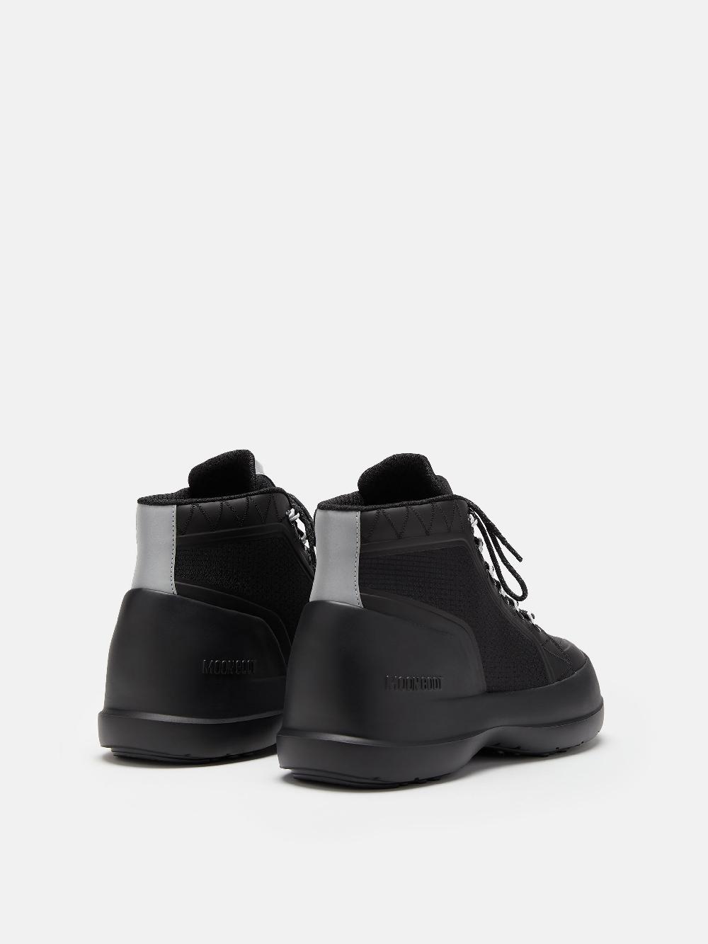 Moon Boot LUNA TREK MID NYLON NERO Saldi Di Fabbrica