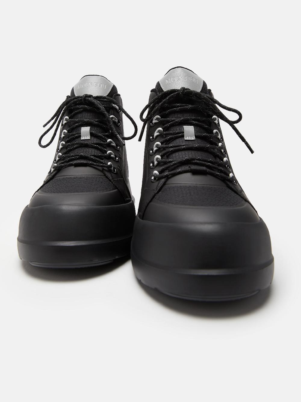 Moon Boot LUNA TREK MID NYLON NERO Saldi Di Fabbrica