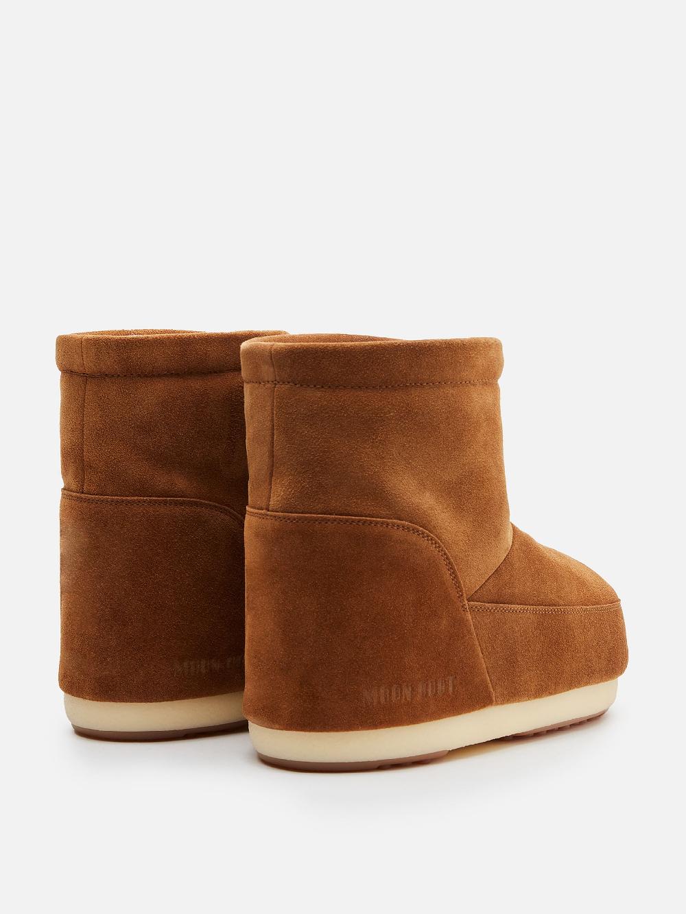 Moon Boot ICON LOW MARRONE IN PELLE SCAMOSCIATA SENZA LACCI I Più Venduti