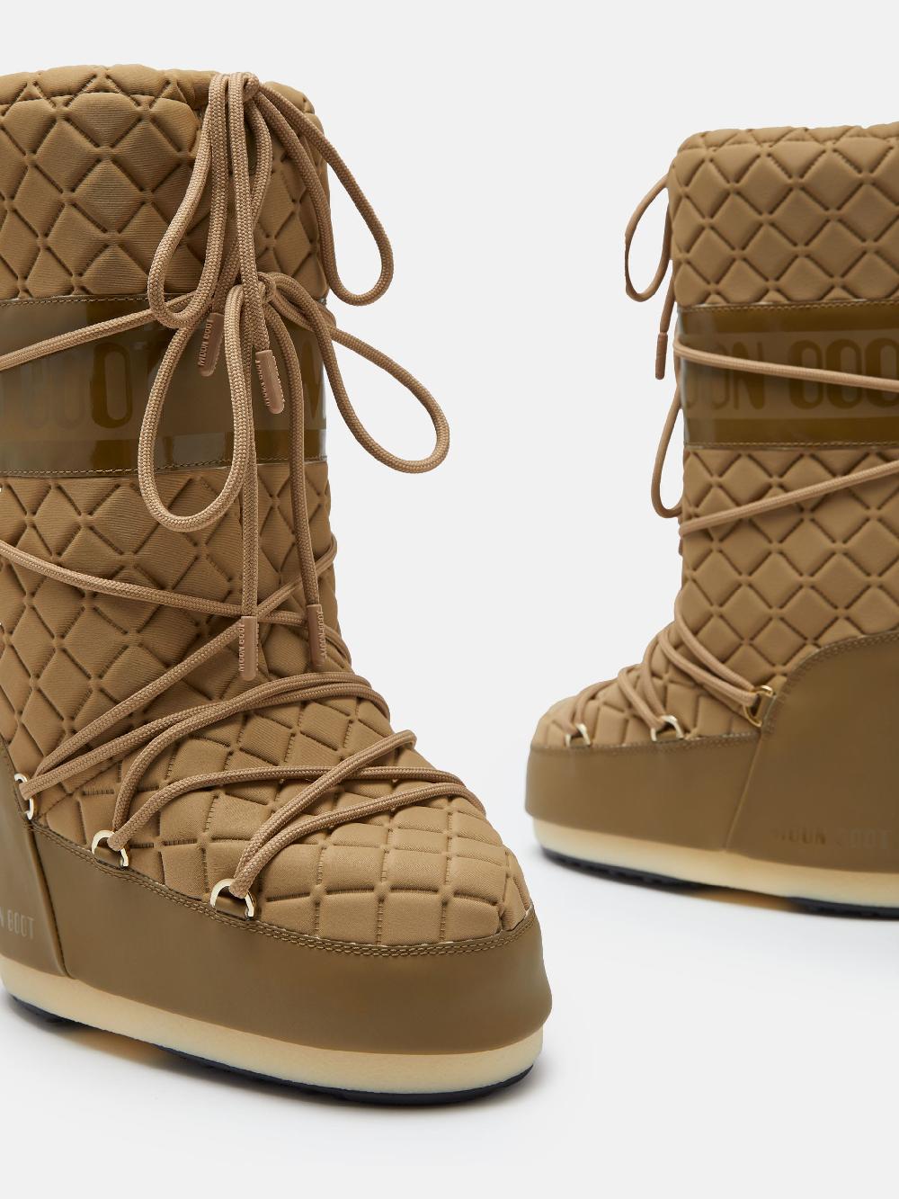 Moon Boot ICON QUILT MARRONE CHIARO Negozio