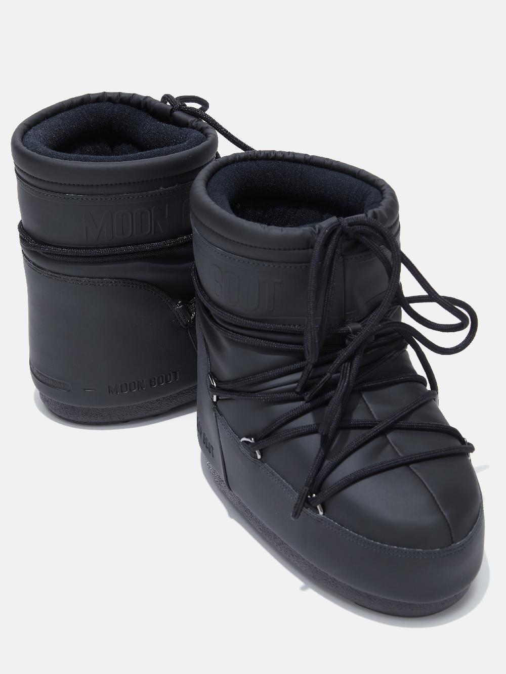 Moon Boot ICON LOW NERO IN GOMMA Moda