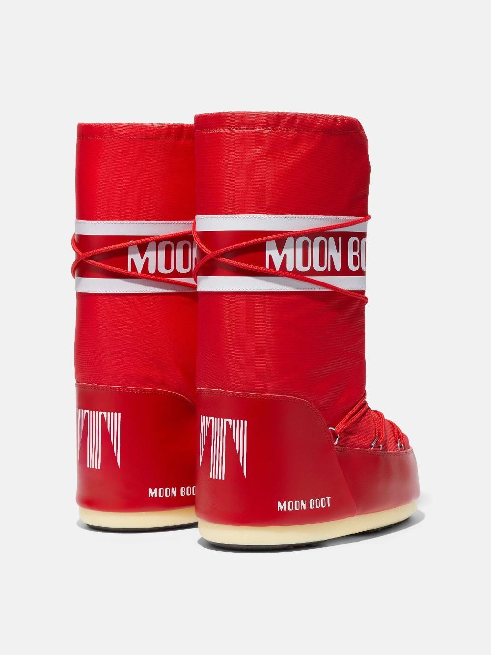 Moon Boot ICON ROSSO IN NYLON Nuova