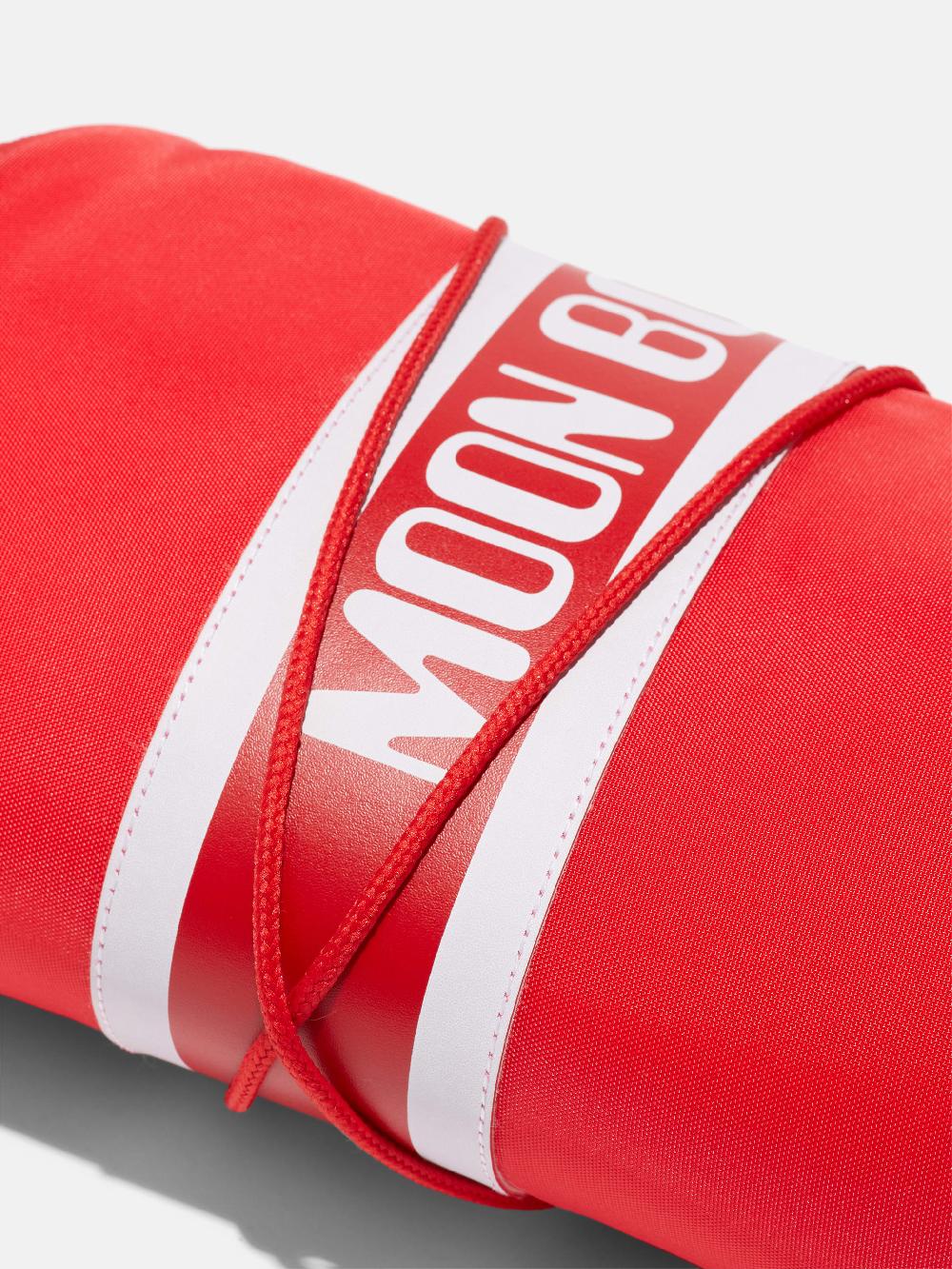 Moon Boot ICON ROSSO IN NYLON Nuova