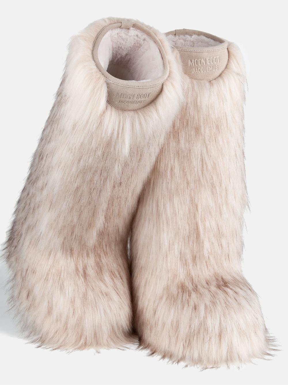 Moon Boot Icon Yeti High Faux-Fur Bianco Moon Boot + Jacquemus Negozi Online