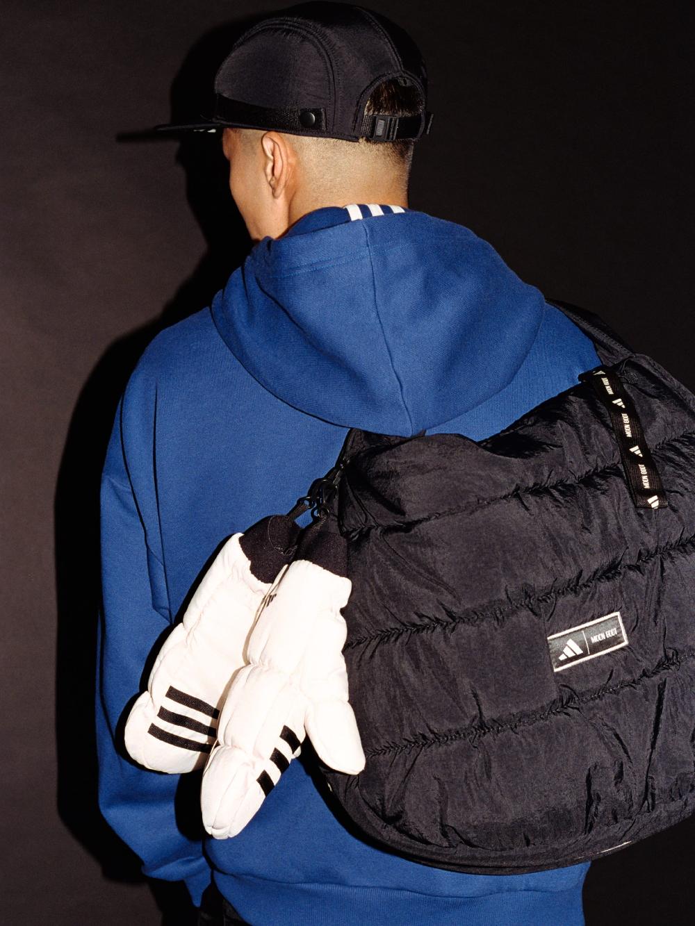 Moon Boot Borsa shopper nera con design imbottito adidas x Moon Boot Saldi Di Fabbrica