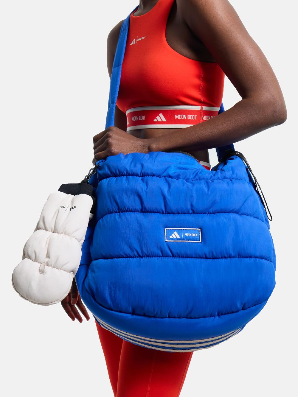Moon Boot Borsa shopper blu con design imbottito adidas x Moon Boot In Saldo