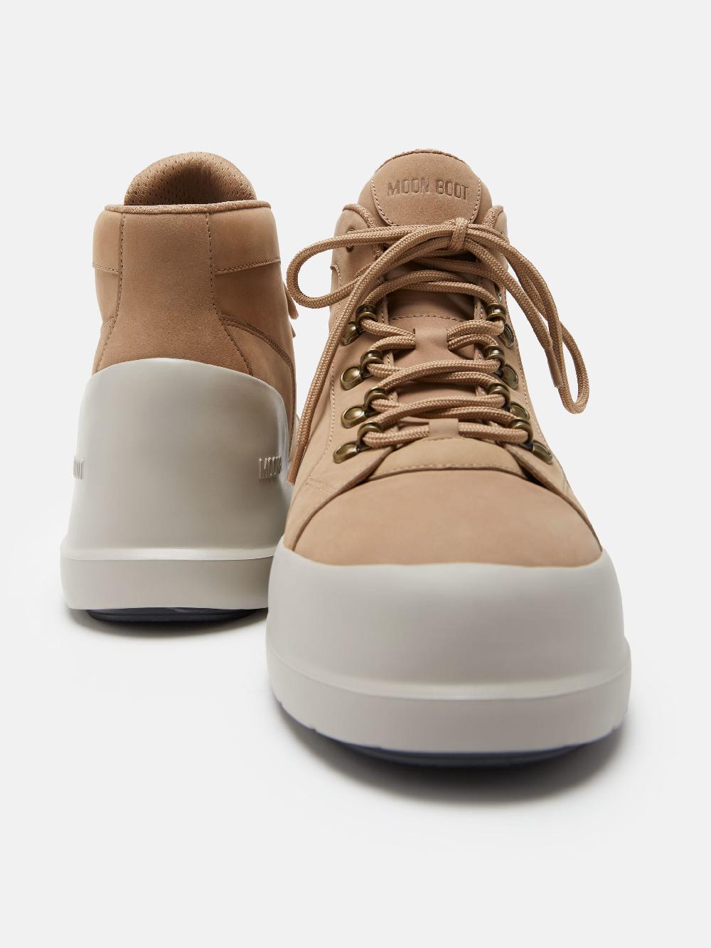 Moon Boot LUNA TREK MID NUBUCK BEIGE Moda