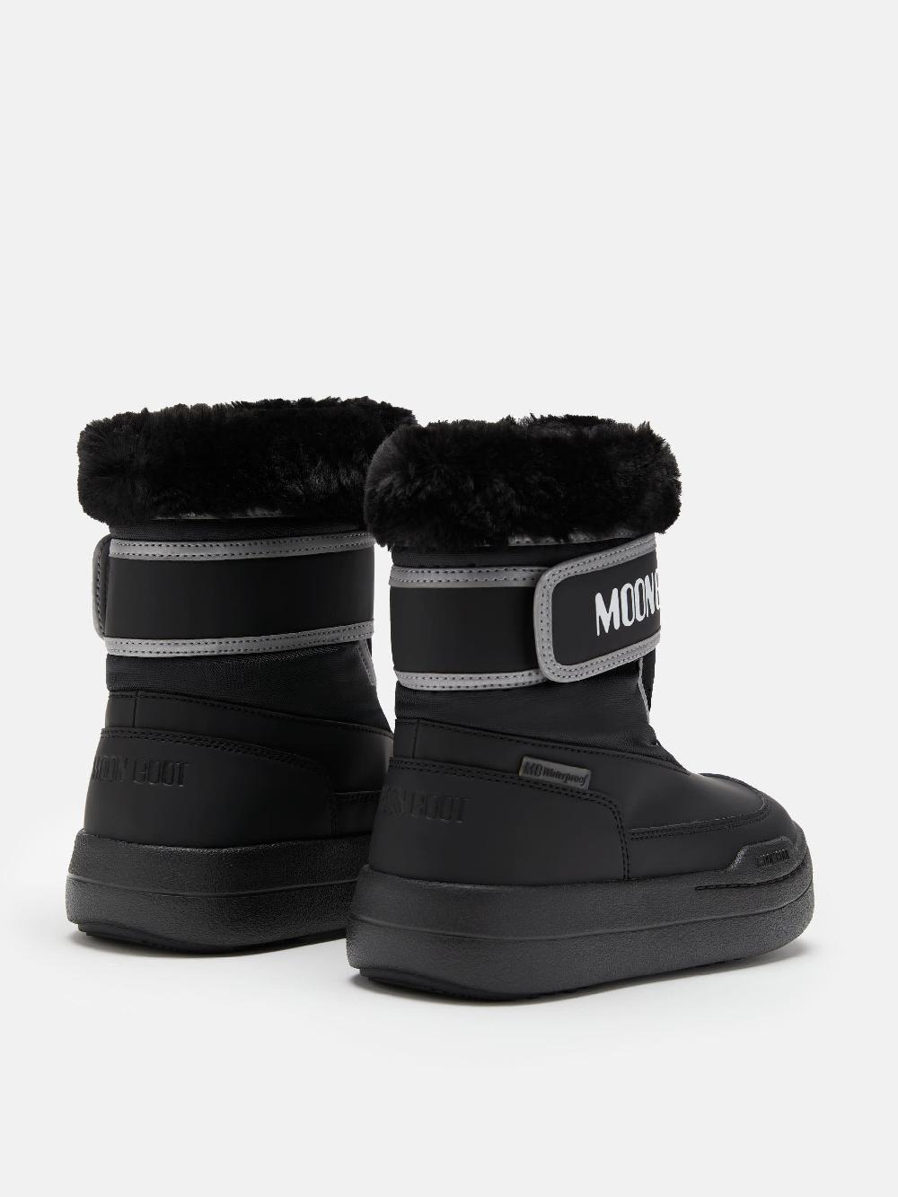 Moon Boot JUNIOR PARK NERO CON CHIUSURA A STRAPPO Italia
