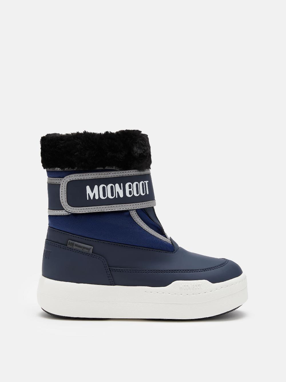 Moon Boot JUNIOR PARK BLU CON CHIUSURA A STRAPPO 2025