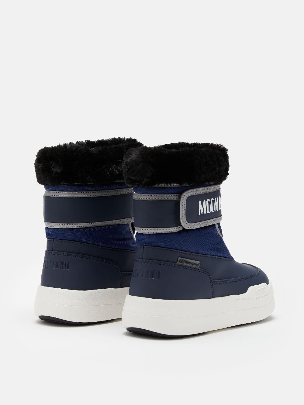 Moon Boot JUNIOR PARK BLU CON CHIUSURA A STRAPPO 2025
