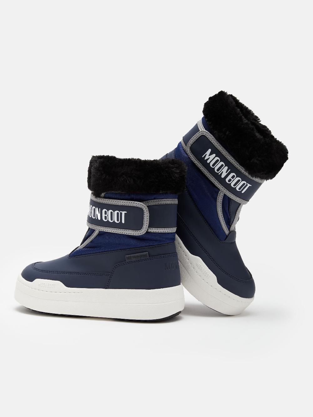 Moon Boot JUNIOR PARK BLU CON CHIUSURA A STRAPPO 2025