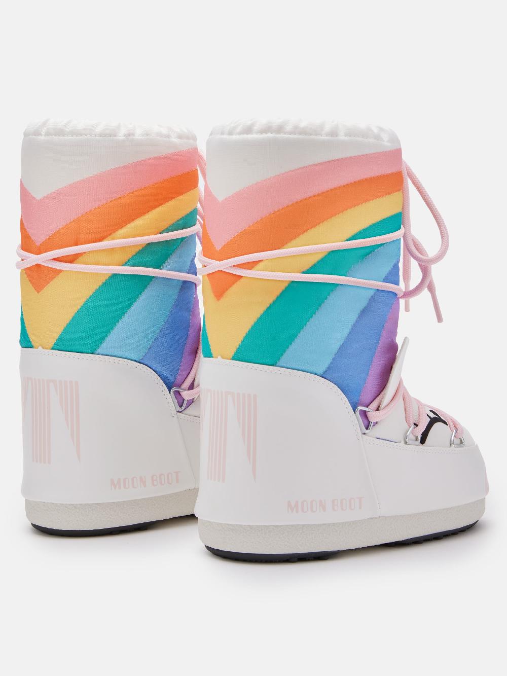 Moon Boot ICON JUNIOR UNICORN BIANCO Nuovo