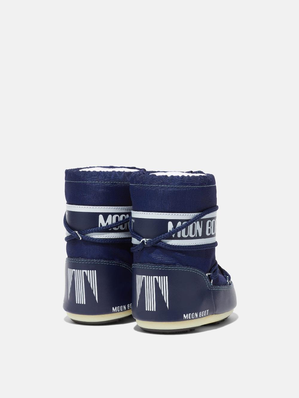 Moon Boot ICON MINI BLU IN NYLON Consegna Veloce
